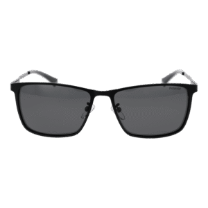 Polaroid Sonnenbrille PLD 2159/G/S/X 58003M9 – Frontansicht mit Metall Rahmen und Grau Gläsern