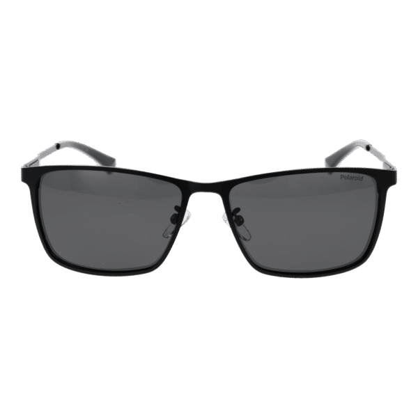 Polaroid Sonnenbrille PLD 2159/G/S/X 58003M9 – Frontansicht mit Metall Rahmen und Grau Gläsern