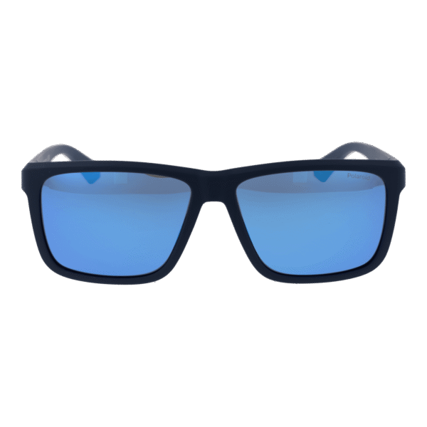 Polaroid Sonnenbrille PLD 2164/S 58FLL5X – Frontansicht mit Polycarbonat Rahmen und Grau Gläsern
