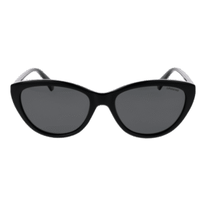 Polaroid Sonnenbrille PLD 4080/S 55807M9 – Frontansicht mit Karbon Rahmen und Grau Gläsern