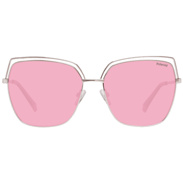 Polaroid Sonnenbrille PLD 4093/S 59DDB/0F – Frontansicht mit Metall Rahmen und Pink Gläsern