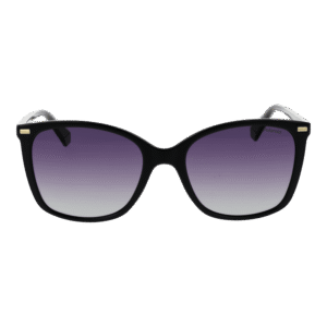 Polaroid Sonnenbrille PLD 4108/S 55807WJ – Frontansicht mit Kunststoff Rahmen und Lila Gläsern