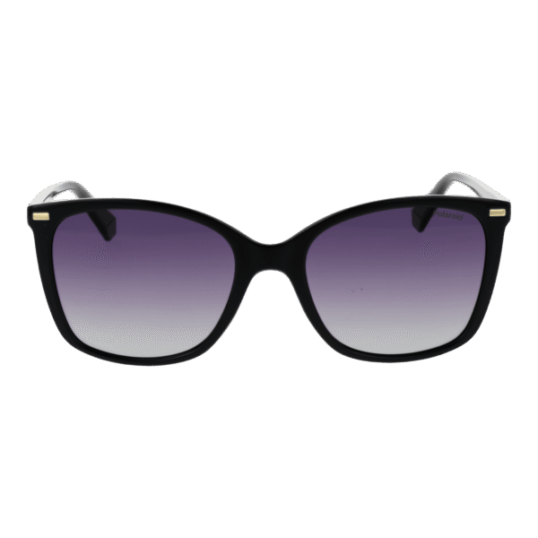 Polaroid Sonnenbrille PLD 4108/S 55807WJ – Frontansicht mit Kunststoff Rahmen und Lila Gläsern