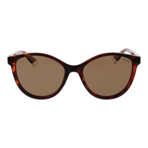 Polaroid Sonnenbrille PLD 4133/S/X 55086SP – Frontansicht mit Kunststoff Rahmen und Braun Gläsern