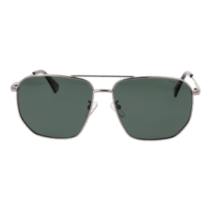 Polaroid Sonnenbrille PLD 4141/G/S/X 596LBUC – Frontansicht mit Metall Rahmen und Grün Gläsern