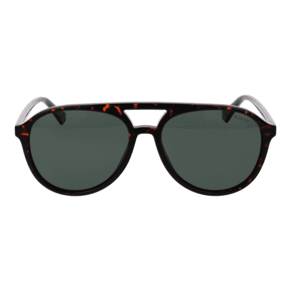 Polaroid Sonnenbrille PLD 4162/S 56086UC – Frontansicht mit Polycarbonat Rahmen und Grün Gläsern