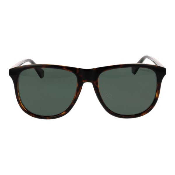 Polaroid Sonnenbrille PLD 4178/S 55086UC – Frontansicht mit Polycarbonat Rahmen und Grün Gläsern