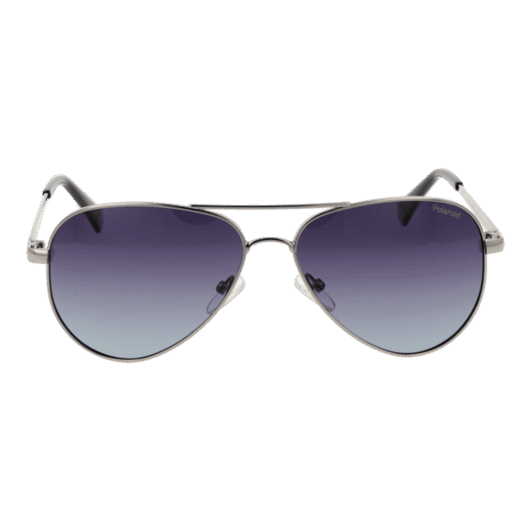 Polaroid Sonnenbrille PLD 6012/N/NEW 566LBWJ – Frontansicht mit Metall Rahmen und Grau Gläsern