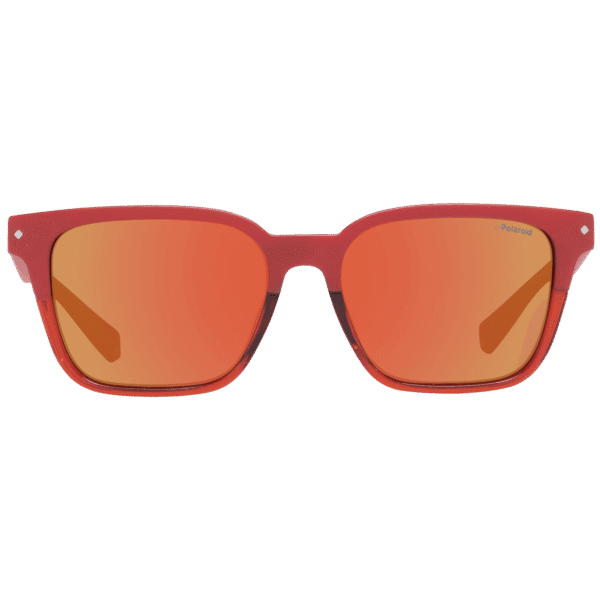 Polaroid Sonnenbrille PLD 6044/F/S 55C9A – Frontansicht mit Kunststoff Rahmen und Rot Gläsern
