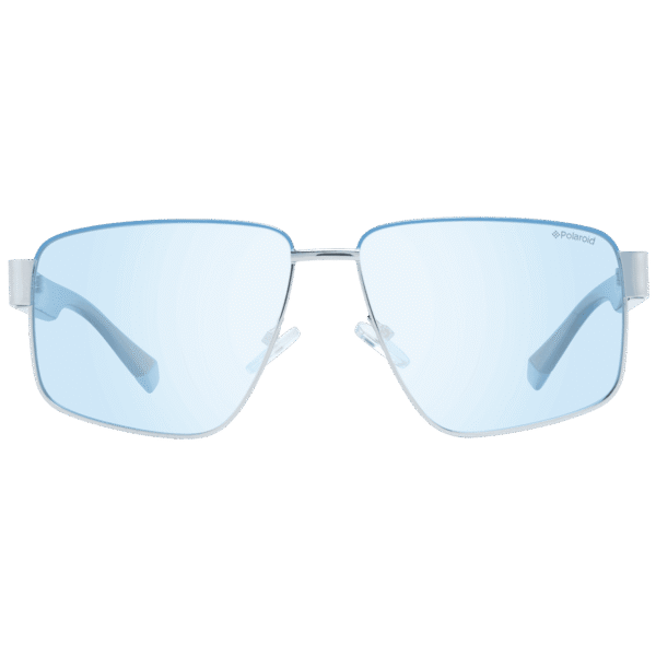 Polaroid Sonnenbrille PLD 6121/S 58KUF – Frontansicht mit Metall & Kunststoff Rahmen und Blau Gläsern