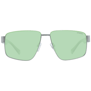 Polaroid Sonnenbrille PLD 6121/S 58SMF – Frontansicht mit Metall & Kunststoff Rahmen und Grün Gläsern