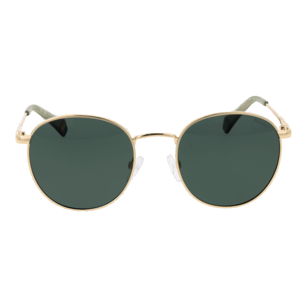 Polaroid Sonnenbrille PLD 6171/S 51J5GUC – Frontansicht mit Metall Rahmen und Grün Gläsern