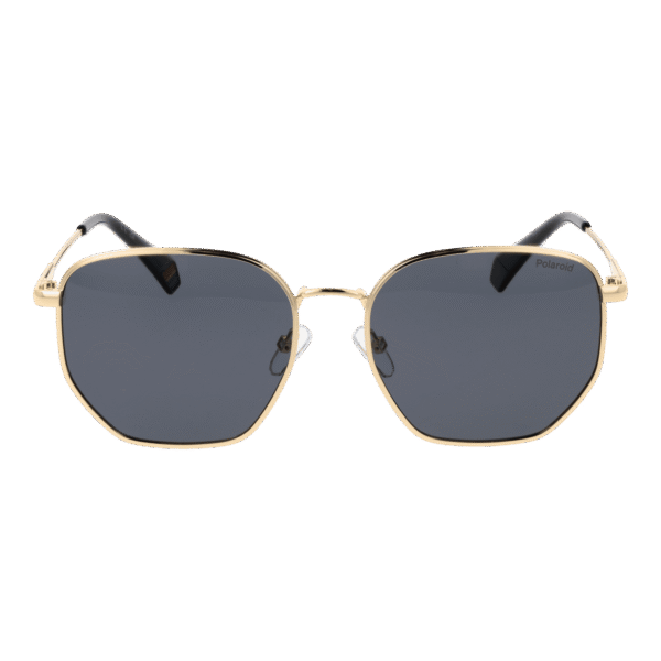 Polaroid Sonnenbrille PLD 6214/S/X 562F7M9 – Frontansicht mit Metall Rahmen und Grau Gläsern