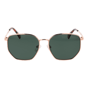 Polaroid Sonnenbrille PLD 6214/S/X 56DDBUC – Frontansicht mit Metall Rahmen und Grün Gläsern