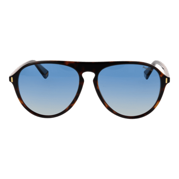 Polaroid Sonnenbrille PLD 6225/S 57086Z7 – Frontansicht mit Polycarbonat Rahmen und Blau Gläsern
