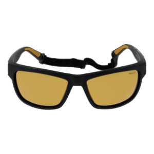 Polaroid Sonnenbrille PLD 7031/S 59PGCMU – Frontansicht mit Polymethylpenten Rahmen und Gelb Gläsern