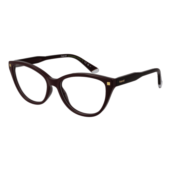 Polaroid Brille PLD D493 55LHF – 45° Seitenansicht Polaroid )} Brille PLD D493 55LHF in Burgunder