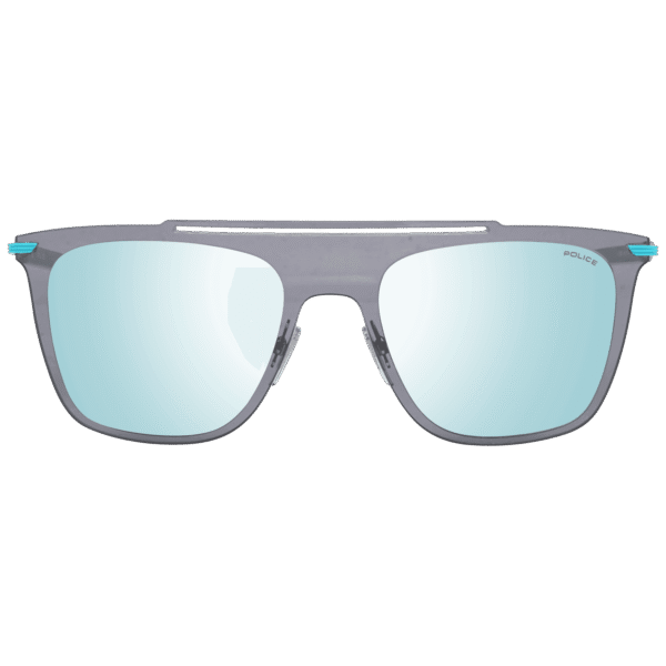 Police Sonnenbrille PL581 52SG1X – Frontansicht mit Metall & Kunststoff Rahmen und Grau Gläsern