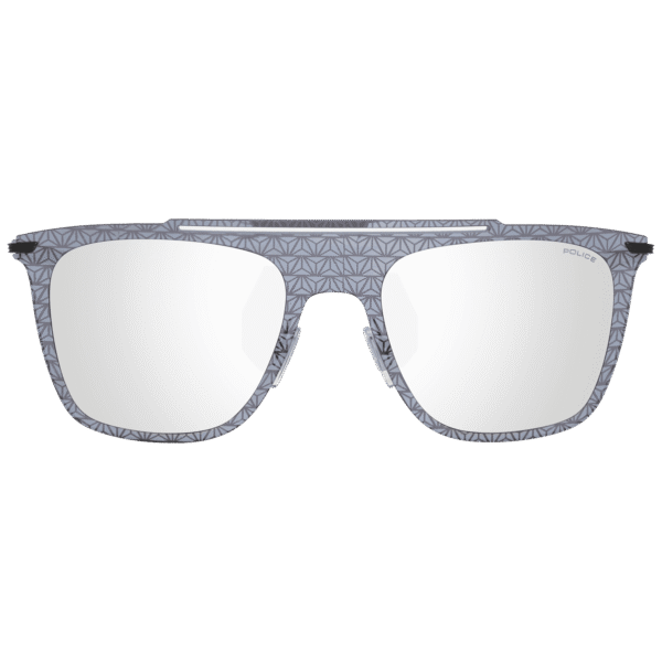 Police Sonnenbrille SPL581 52530L – Frontansicht mit Kunststoff Rahmen und Grau Gläsern