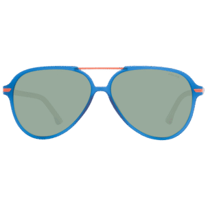 Police Sonnenbrille SPL582M 58Z80X – Frontansicht mit Kunststoff Rahmen und Grün Gläsern