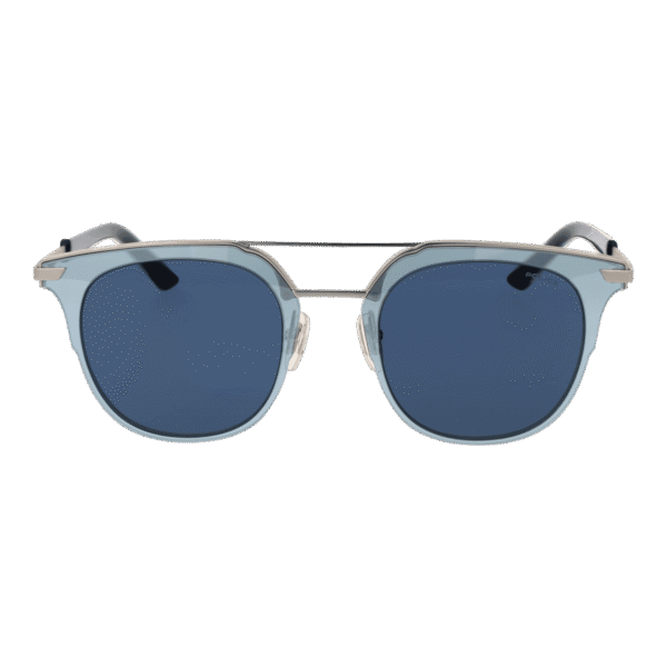 Police Sonnenbrille SPL584 500581 – Frontansicht mit Metall Rahmen und Blau Gläsern
