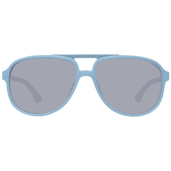 Police Sonnenbrille SPL962 607H1X – Frontansicht mit Kunststoff Rahmen und Grau Gläsern