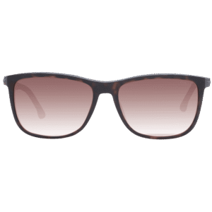 Police Sonnenbrille SPLC35M 570738 – Frontansicht mit Azetat & Kunststoff Rahmen und Braun Gläsern