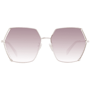 Police Sonnenbrille SPLD31 560300 – Frontansicht mit Metall Rahmen und Braun Gläsern