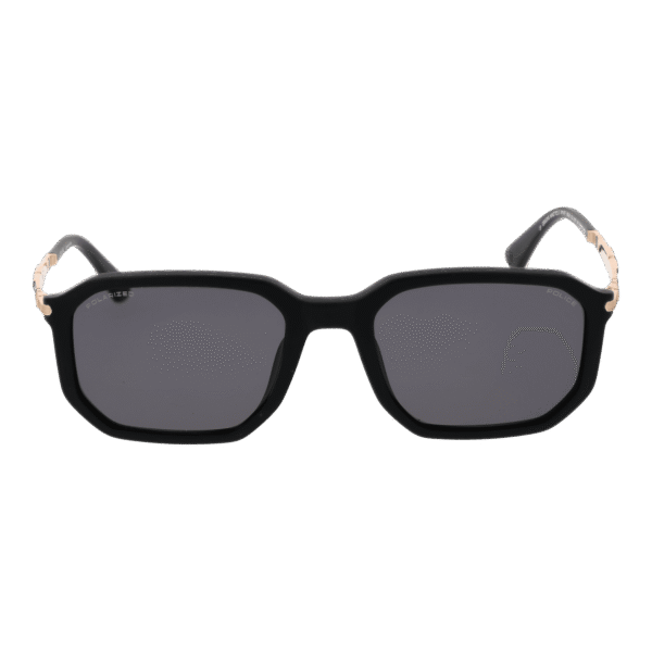 Police Sonnenbrille SPLF67M55703P – Frontansicht mit Metall Rahmen und Grau Gläsern