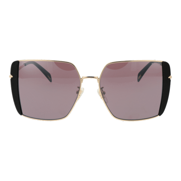 Police Sonnenbrille SPLL37E56300X – Frontansicht mit Metall Rahmen und Rosa Gläsern