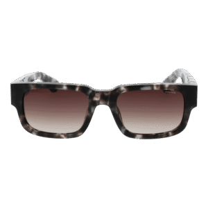 Police Sonnenbrille SPLP24 5407MR – Frontansicht mit Zellulose Azetat Rahmen und Braun Gläsern