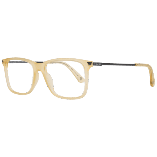 Police Brille VPL563 52858M – 45° Seitenansicht Police )} Brille VPL563 52858M in Gelb