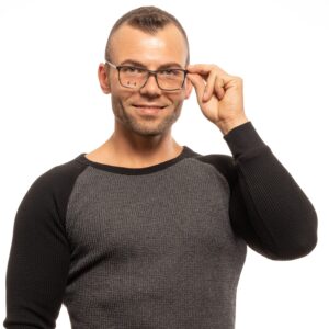 Rückansicht/Bügel der Police Brille VPL683 544ATM