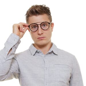 Rückansicht/Bügel der Police Brille VPL688 520786