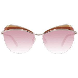 Pucci Sonnenbrille EP0112 5928T – Frontansicht mit Metall & Kunststoff Rahmen und Rosa Gläsern