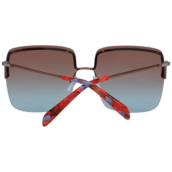 Rückansicht der Pucci Sonnenbrille EP0116 6236F – Metall Rahmen