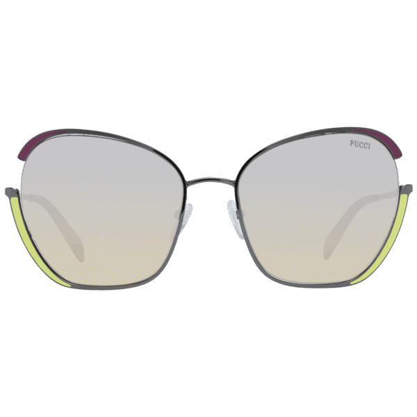 Pucci Sonnenbrille EP0131 5808F – Frontansicht mit Metall Rahmen und Mehrfarbig Gläsern