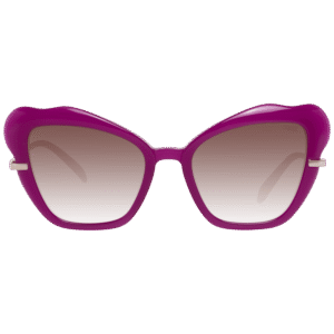 Pucci Sonnenbrille EP0135 5575F – Frontansicht mit Kunststoff Rahmen und Braun Gläsern