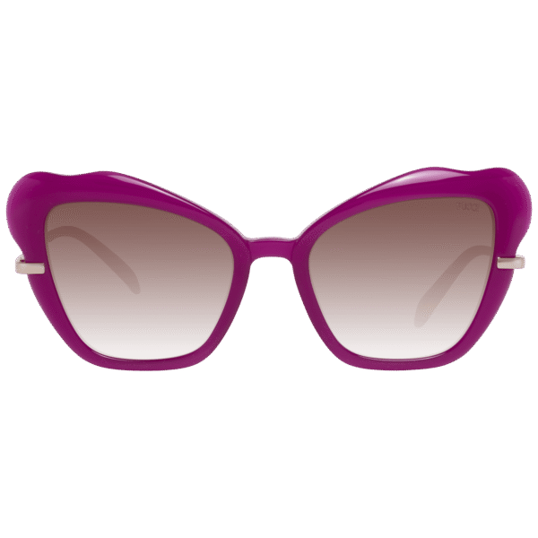 Pucci Sonnenbrille EP0135 5575F – Frontansicht mit Kunststoff Rahmen und Braun Gläsern