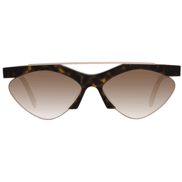 Pucci Sonnenbrille EP0137 5952F – Frontansicht mit Metall & Kunststoff Rahmen und Braun Gläsern