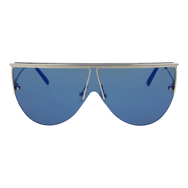 Pucci Sonnenbrille EP0139 0016X – Frontansicht mit Metall Rahmen und Blau Gläsern