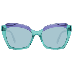 Pucci Sonnenbrille EP0145 5687V – Frontansicht mit Kunststoff Rahmen und Grün Gläsern