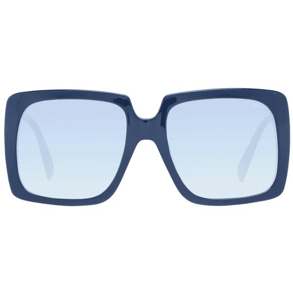Pucci Sonnenbrille EP0167 5890W – Frontansicht mit Kunststoff Rahmen und Blau Gläsern