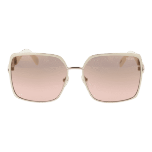 Pucci Sonnenbrille EP0169 6024G – Frontansicht mit Metall Rahmen und Rosa Gläsern