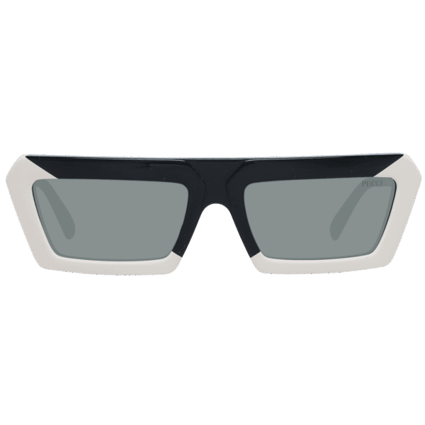 Pucci Sonnenbrille EP0175 5604A – Frontansicht mit Azetat Rahmen und Grau Gläsern