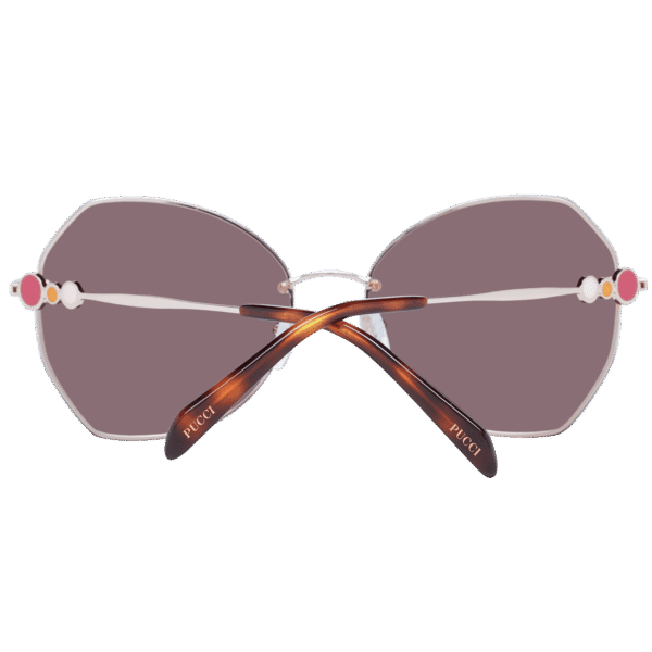 Rückansicht der Pucci Sonnenbrille EP0178 6128E – Metall Rahmen