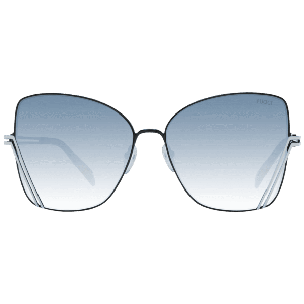 Pucci Sonnenbrille EP0179 5905B – Frontansicht mit Metall Rahmen und Grau Gläsern