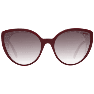 Pucci Sonnenbrille EP0182 5866T – Frontansicht mit Kunststoff Rahmen und Burgunder Gläsern