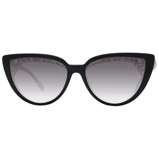 Pucci Sonnenbrille EP0183 5801F – Frontansicht mit Kunststoff Rahmen und Grau Gläsern