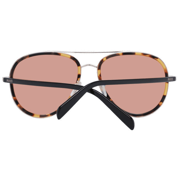 Rückansicht der Pucci Sonnenbrille EP0185 5756E – Metall Rahmen